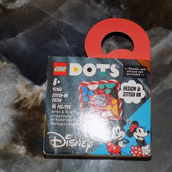 LEGO Dots Mickey Mouse & Minnie Mouse Stitch-on Patch #41963 95 pcs NEW - Picture 1 of 3